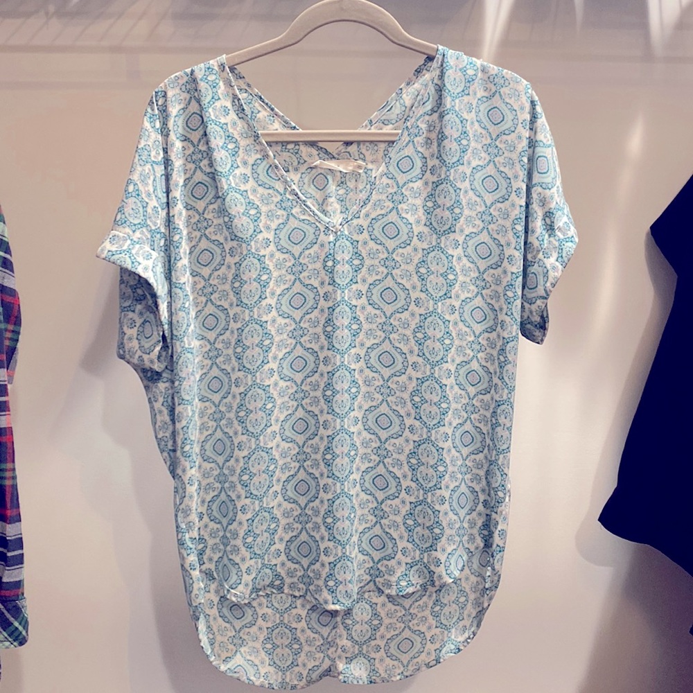 Lush short sleeve blouse
